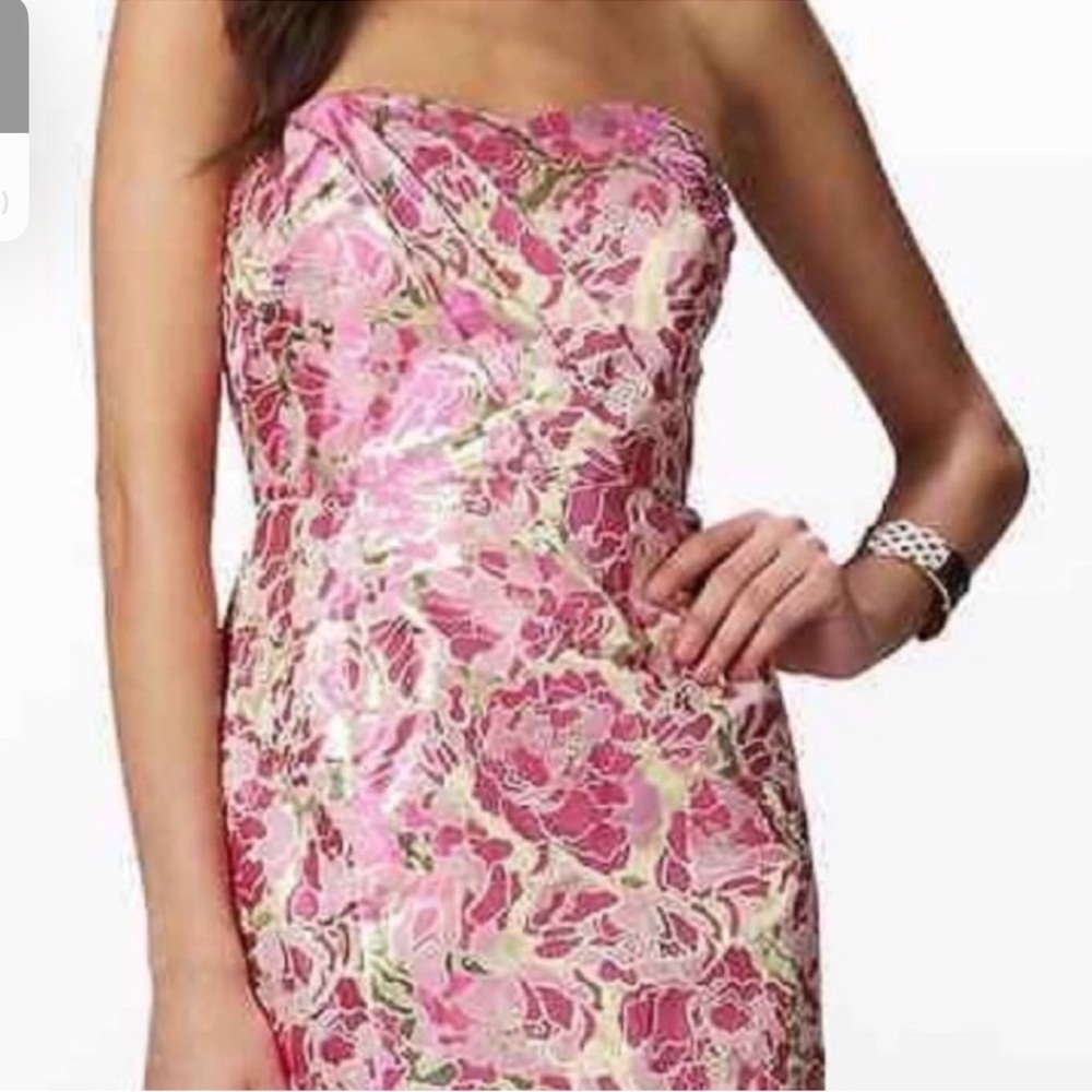 Lilly Pulitzer Pink Strapless Dress - Picture 2 of 4